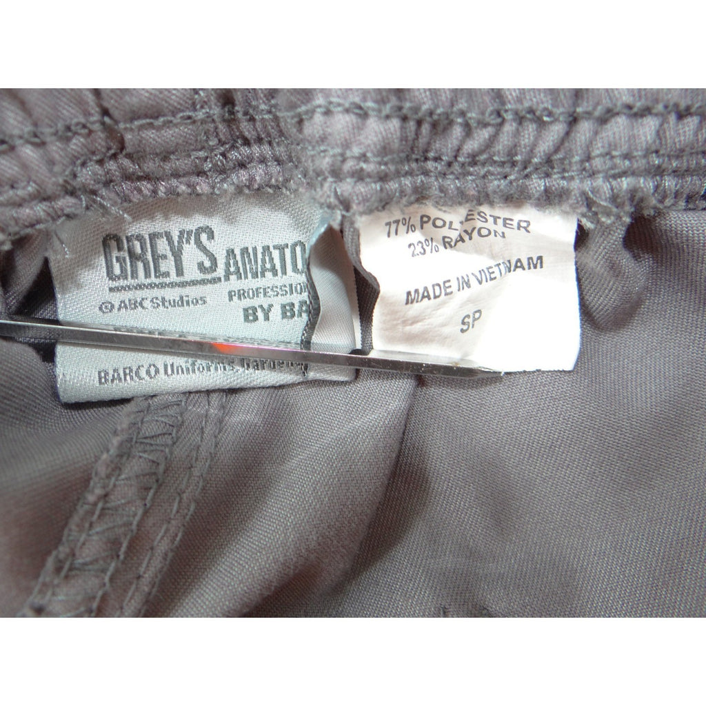 Greys Anatomy by Barco Womens Scrub Pants Grey Flare Leg Drawstring SP 2412