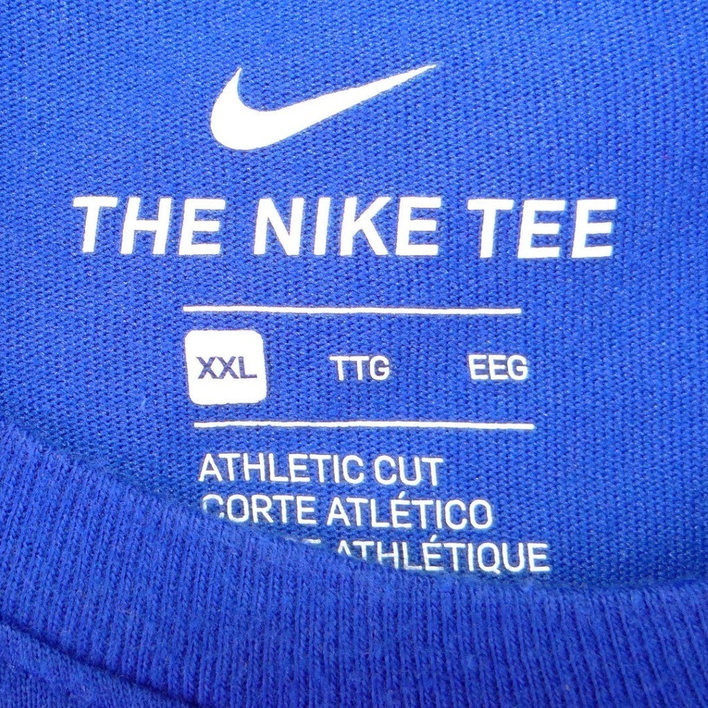 Nike Chicago Cubs Wrigley Field Dri-FIT Graphic T-Shirt Blue Mens XXL
