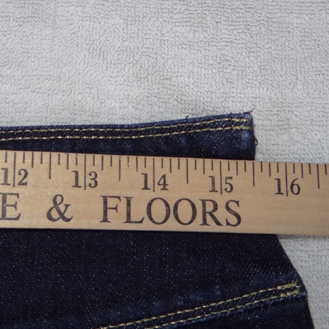 Lauren Ralph Lauren Denim Pencil Skirt Dark Wash Indigo Knee Length Womens 8