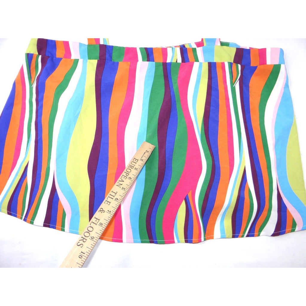 SHEIN CURVE 3XL Rainbow Stripe Tank Top Women's Plus Size