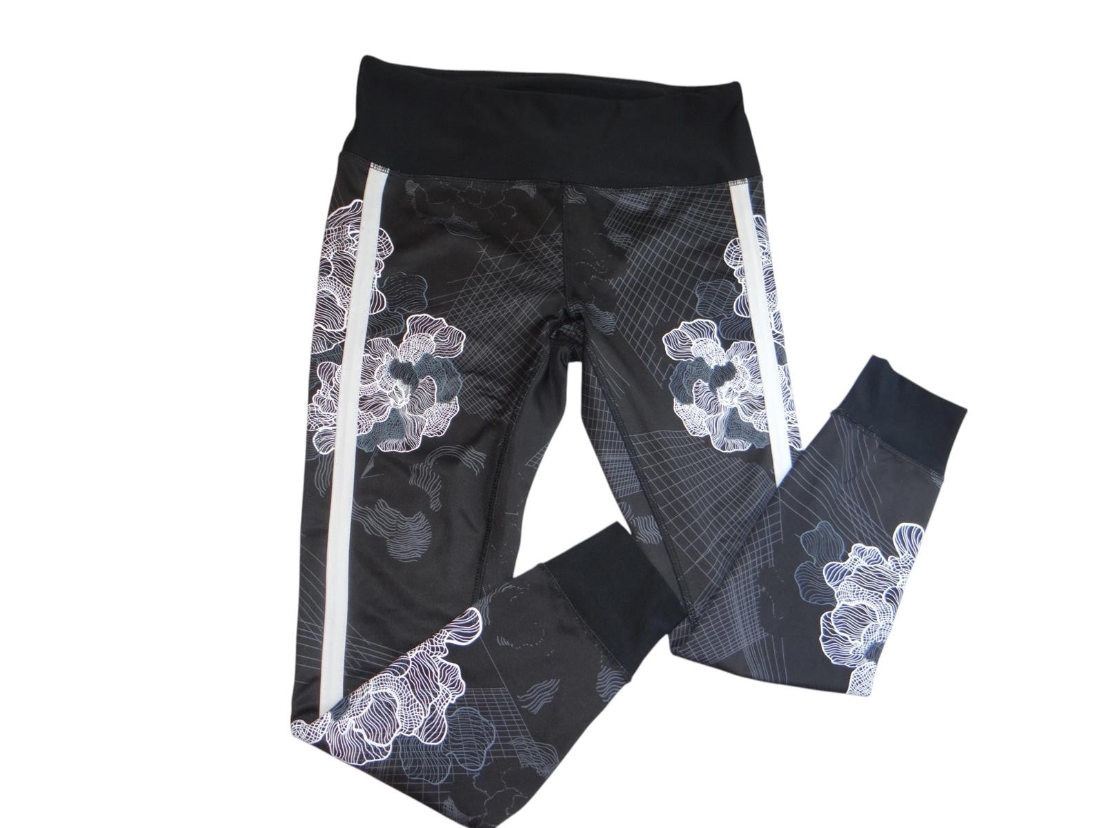 RBX Floral Print Active Leggings - Size Medium