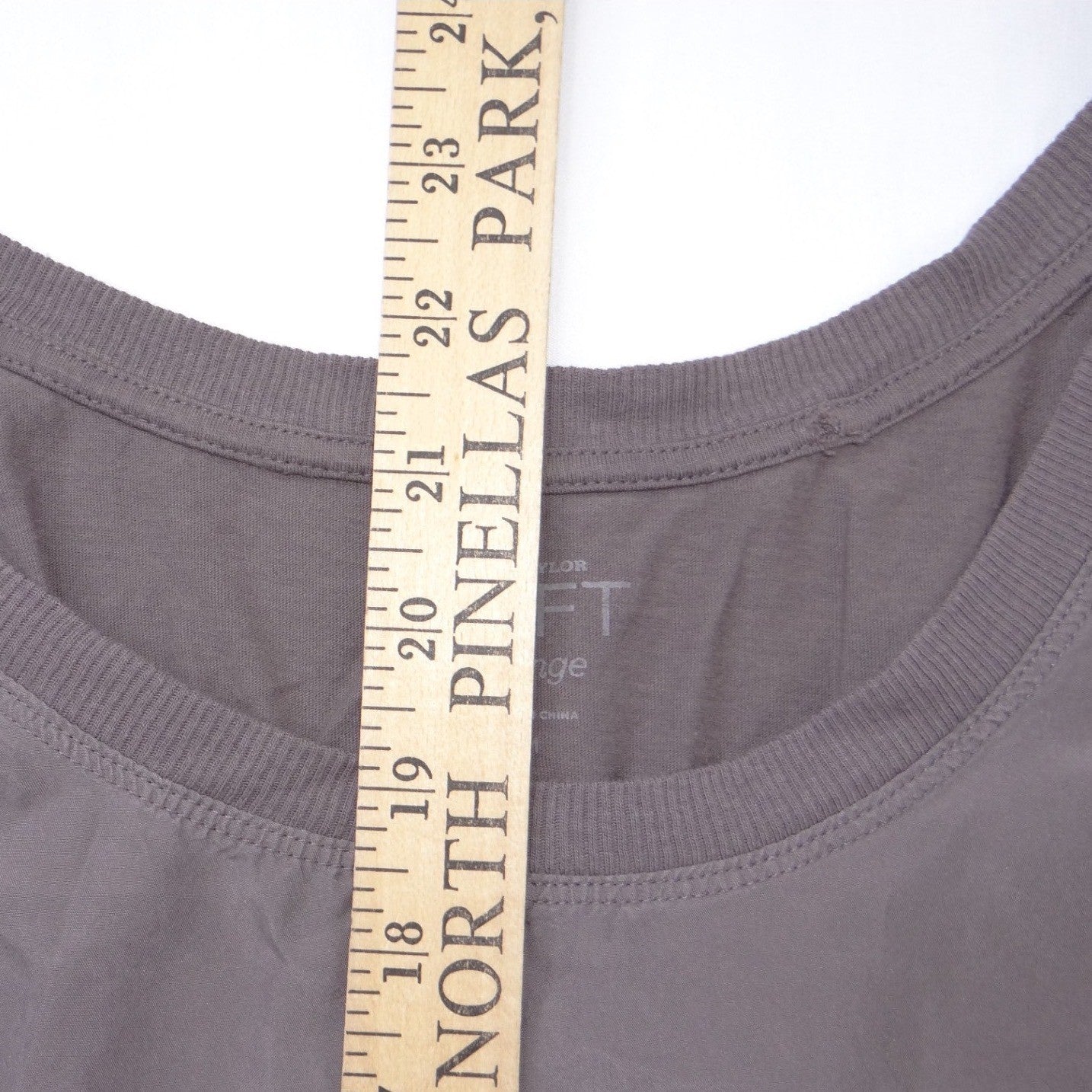 Ann Taylor Loft Lounge Mauve Purple Mixed Media Tank Top Sleeveless Medium