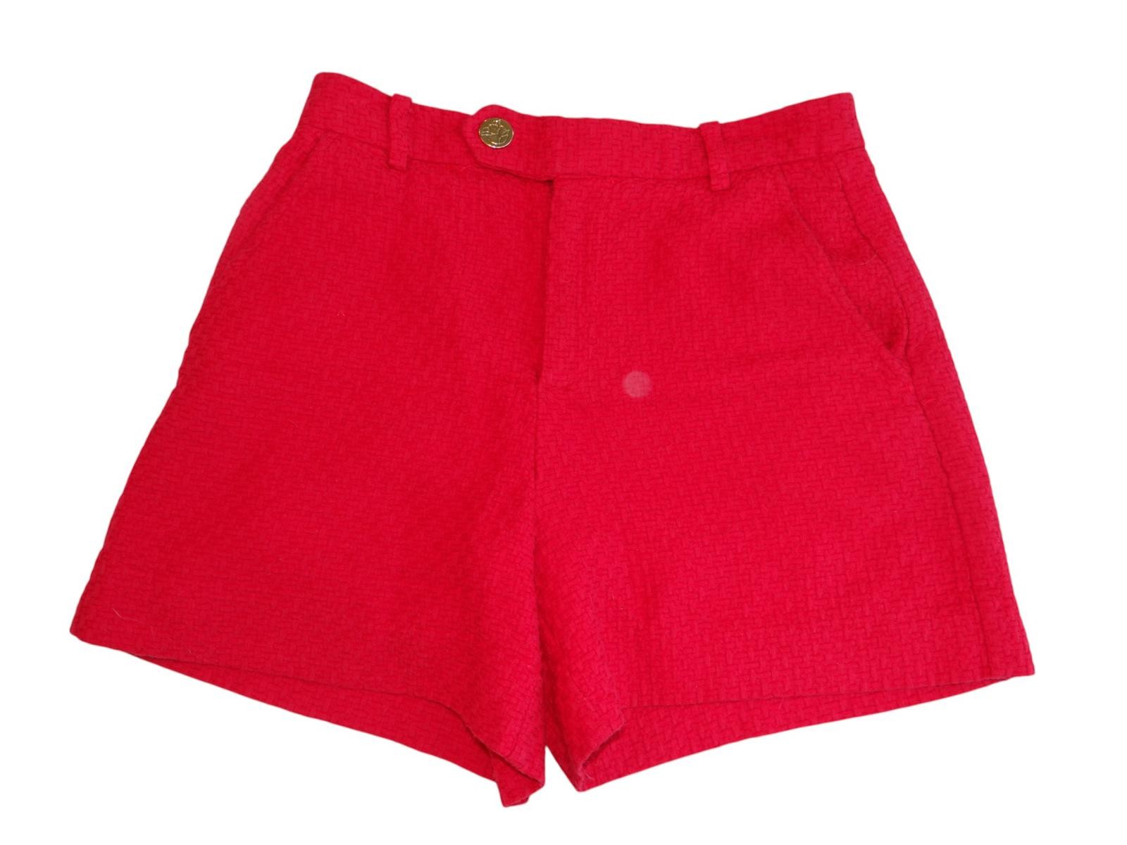 Chic Red Woven Shorts - Perfect for Summer!