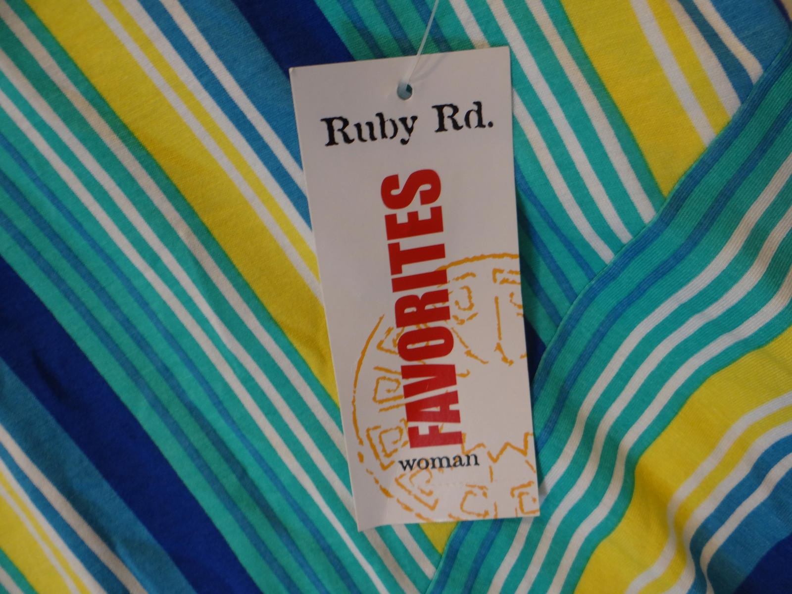 Ruby Rd. Favorites Women's Striped Blouse 3x NWT