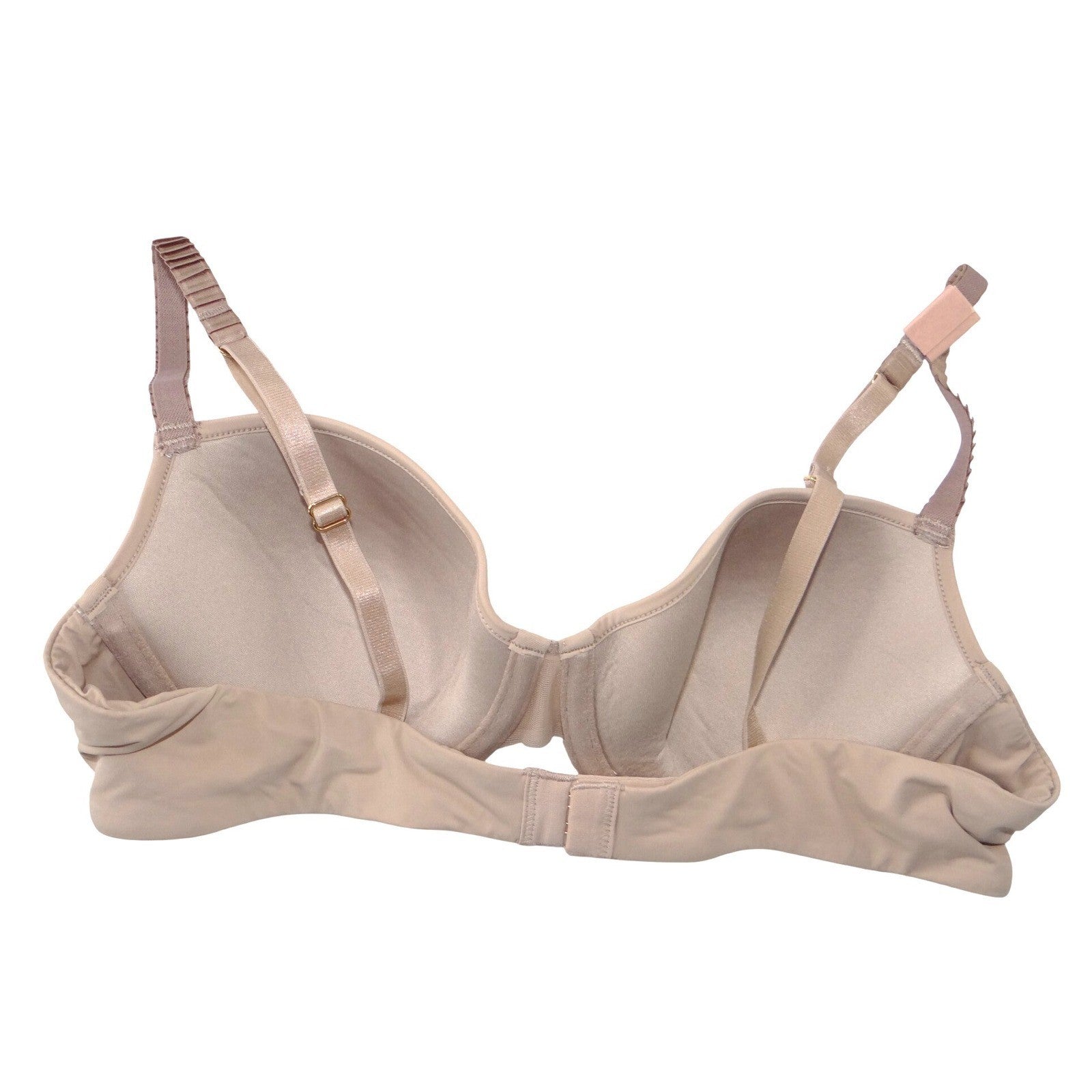ThirdLove 24/7 Classic T-Shirt Bra Beige Nude Pleated Straps 36A 1/2