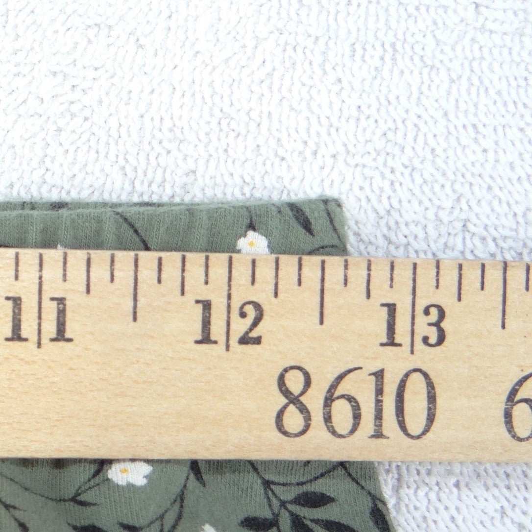 Old Navy Womens Sage Green Floral Print Cotton Spandex Leggings Size M 2305