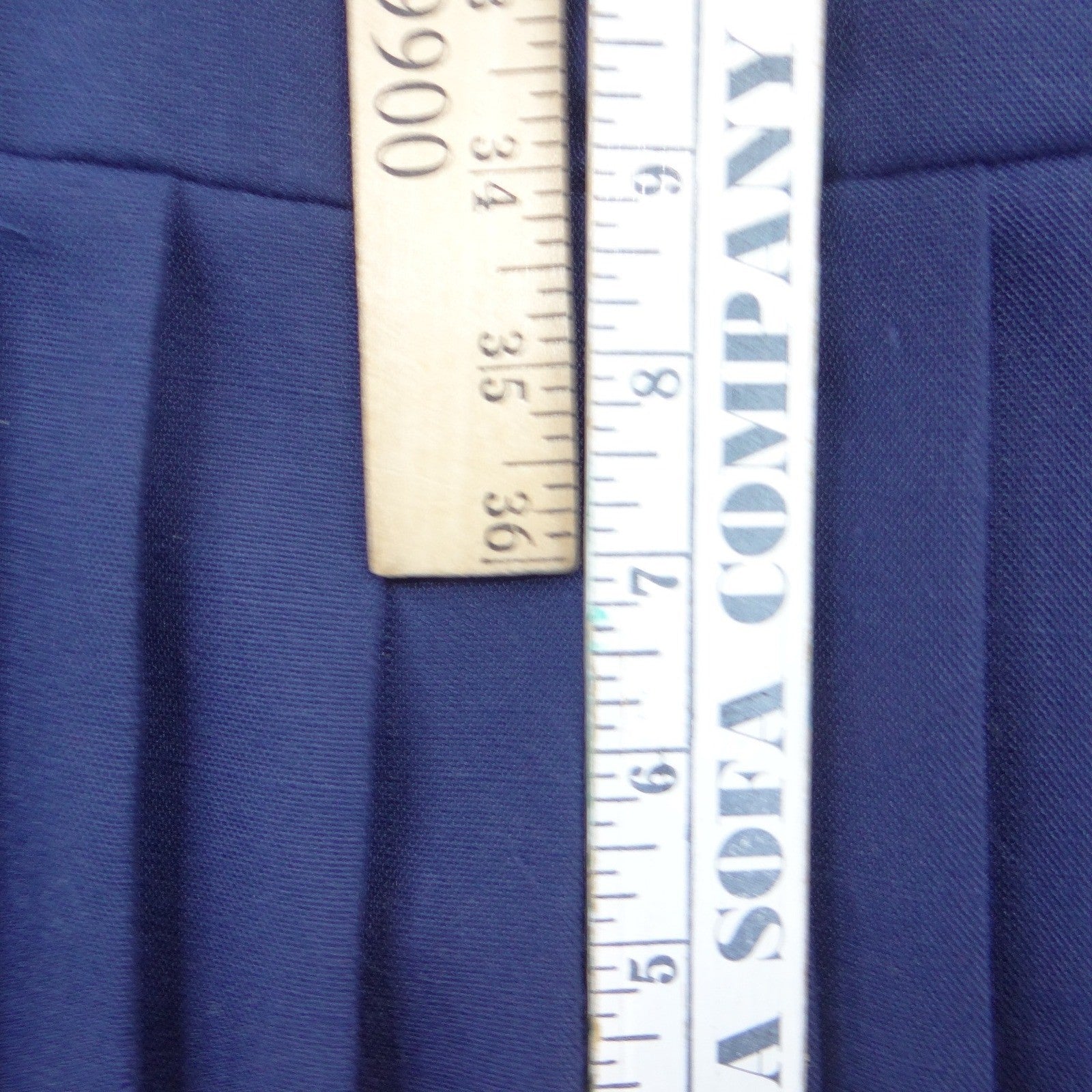 NWT Vintage Sunshine Starshine Women Navy White Pleated Drop Lace Waist Dress 12