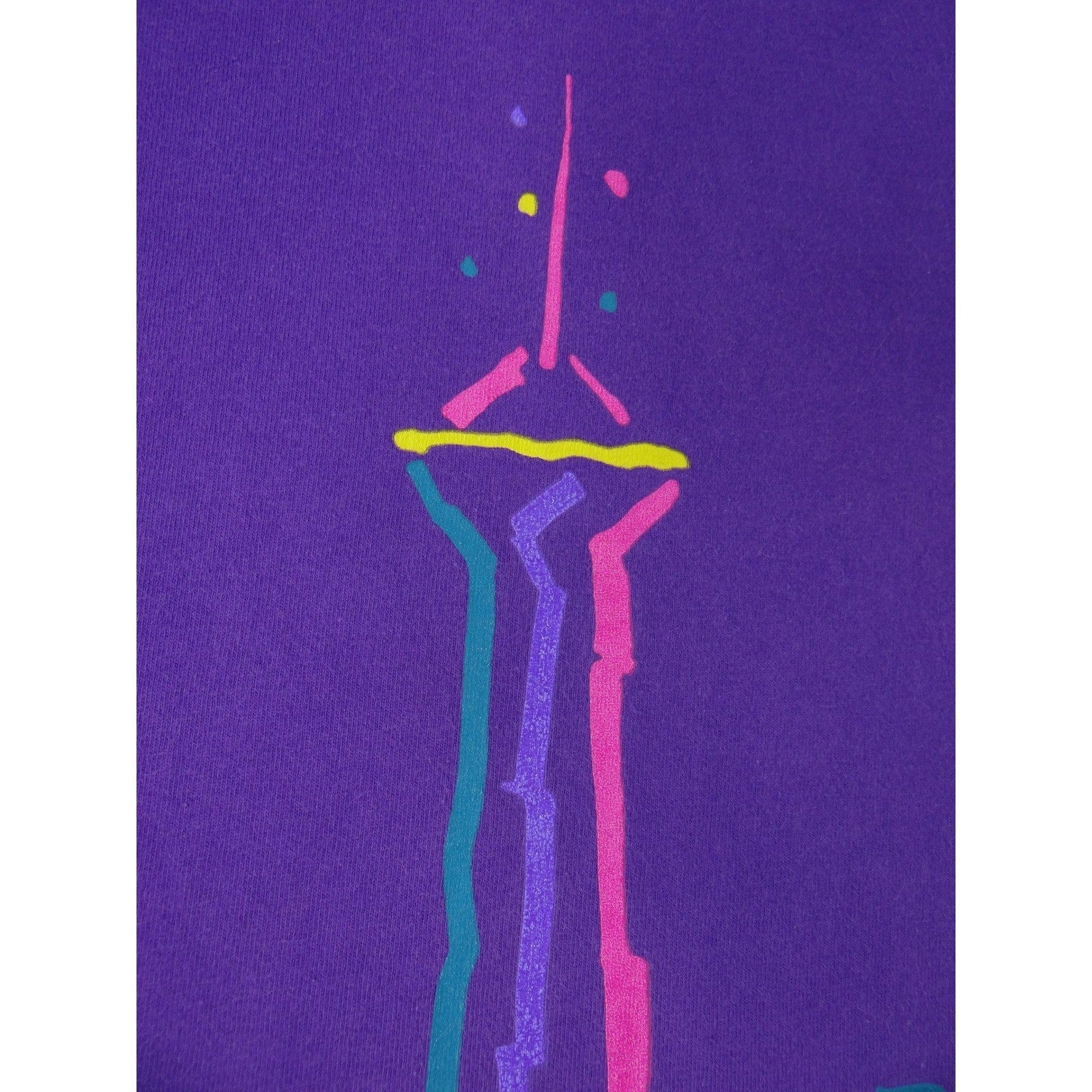 Vintage Stratosphere Las Vegas Graphic T Shirt Purple Fruit of the Loom XL