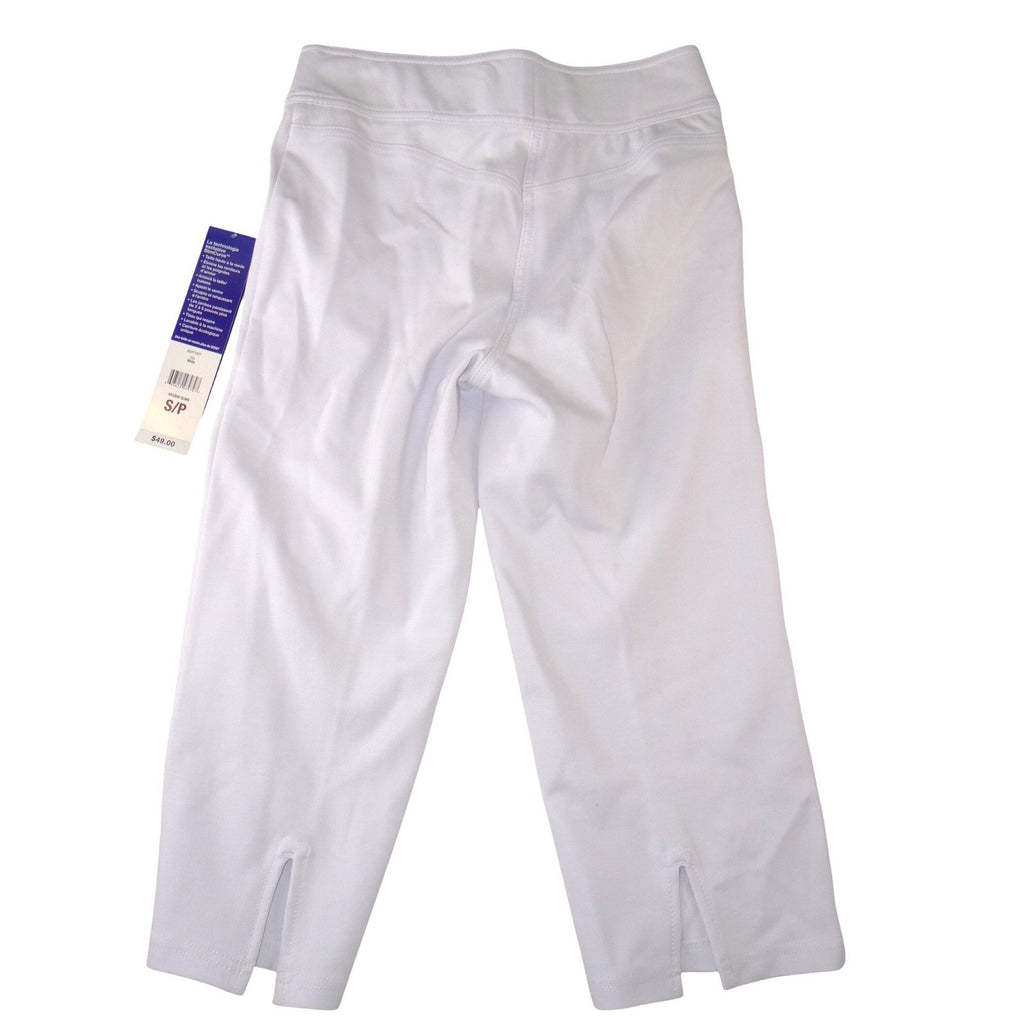 NWT-Nygard Slims White Capri Pants Womens Small Pull On Tummy Control MSRP $49