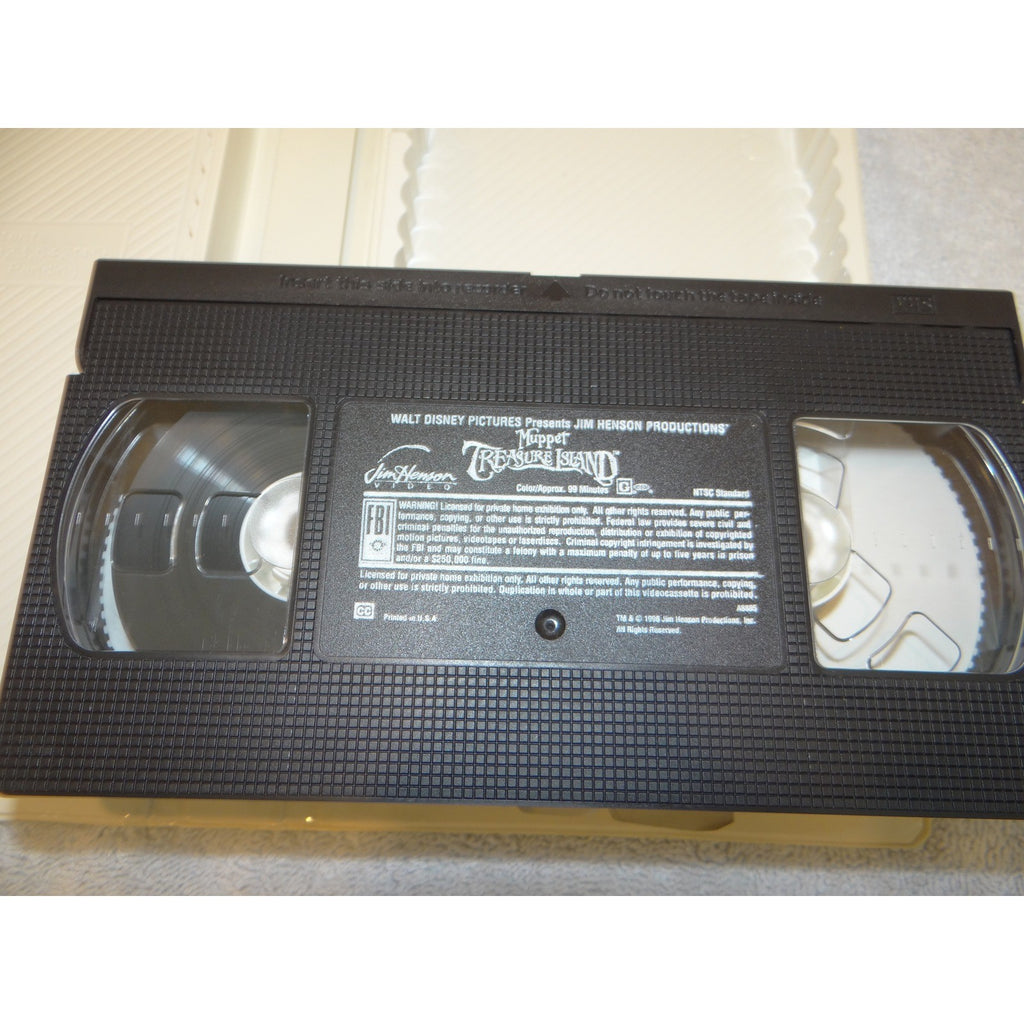 Muppet Treasure Island VHS 1996 Walt Disney Jim Henson Tim Curry Kermit