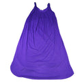 Ekouaer Purple Tank Maxi Dress Women's Size M Spaghetti Strap Pleated Front