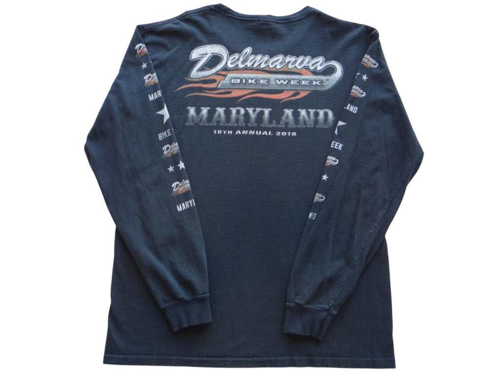 Delmarva Bike Week Maryland Men's Long Sleeve T-Shirt