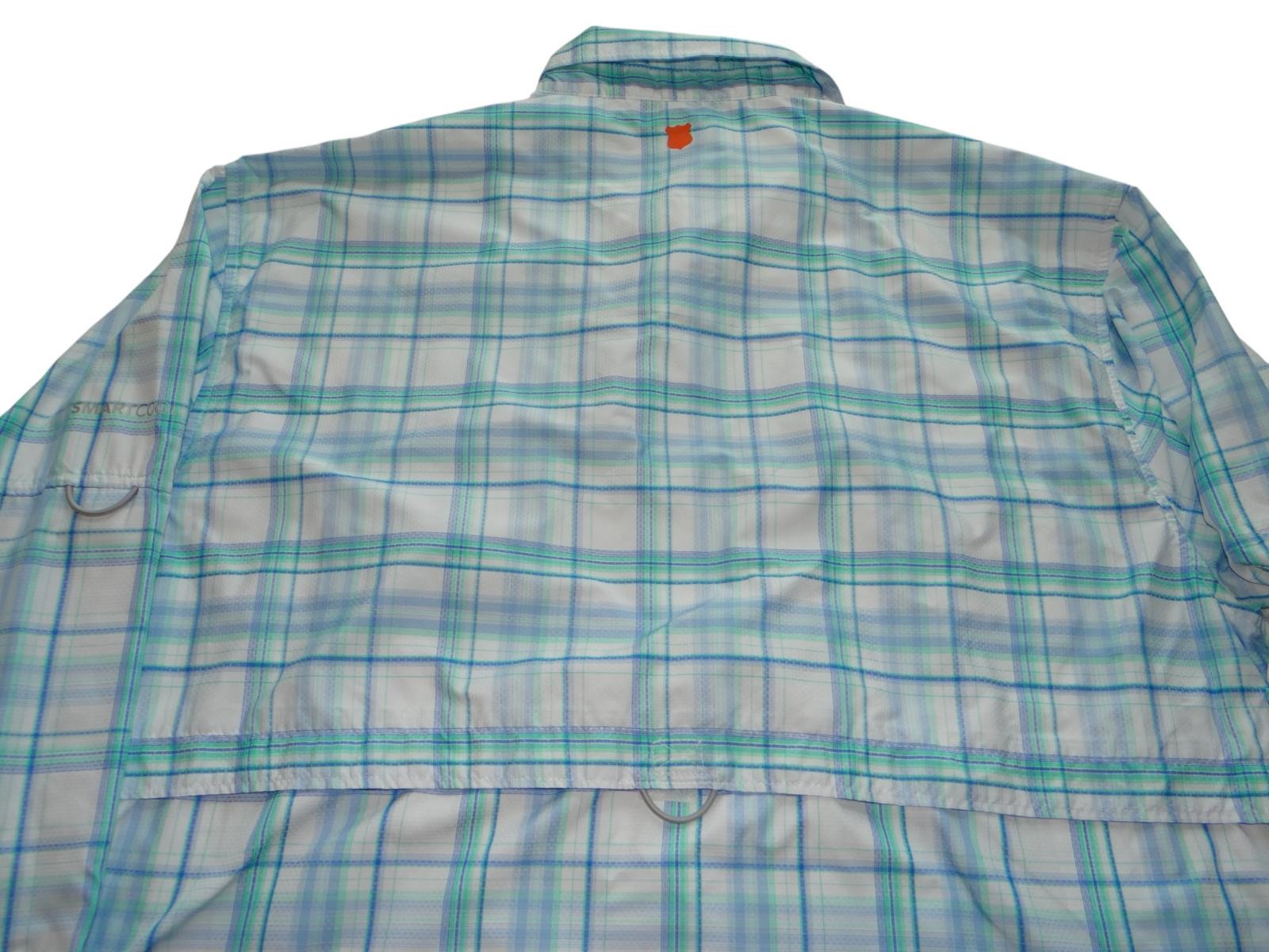 Field & Stream Men's Plaid Long Sleeve Shirt - Blue & Green