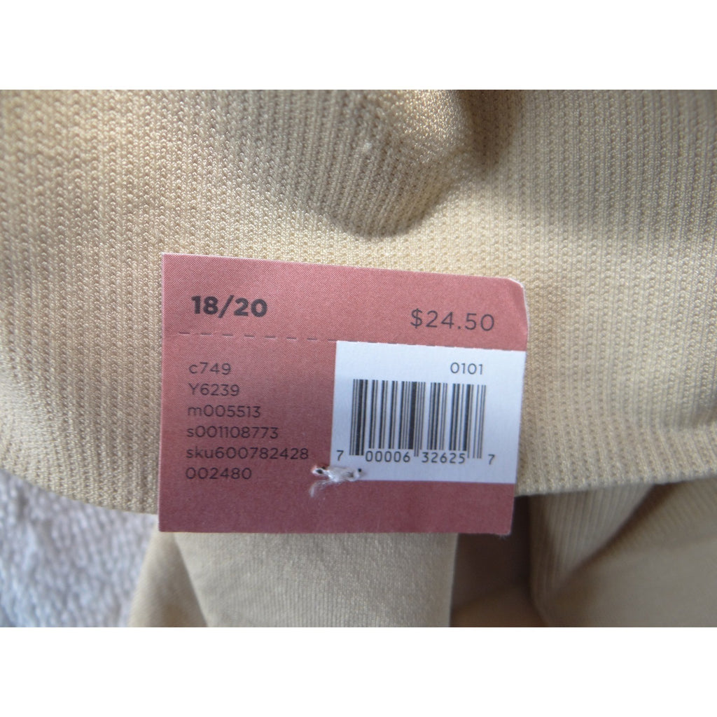 Cacique The Slimmer Ultra High-Waist Shapewear Shorts Beige Womens 18/20 NEW