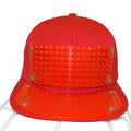 Elope Red Building Block Snapback Hat Customizable Brick Base Plate Flat Brim