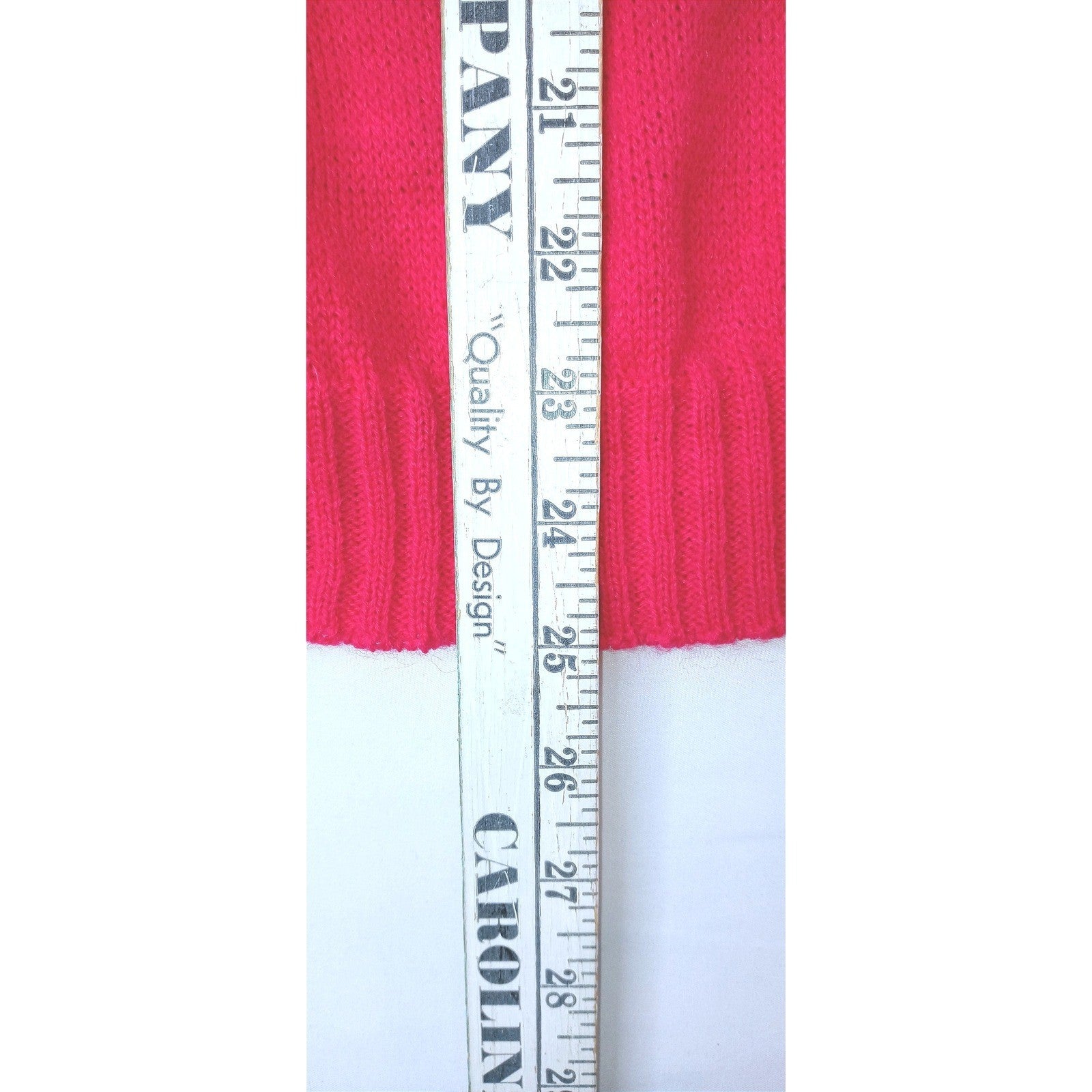 Vintage Justin Allen Women's Bright Pink Over-Sized Knit Sweater Made in USA