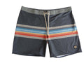 Men's Surf Shorts with Colorful Stripes Size 40