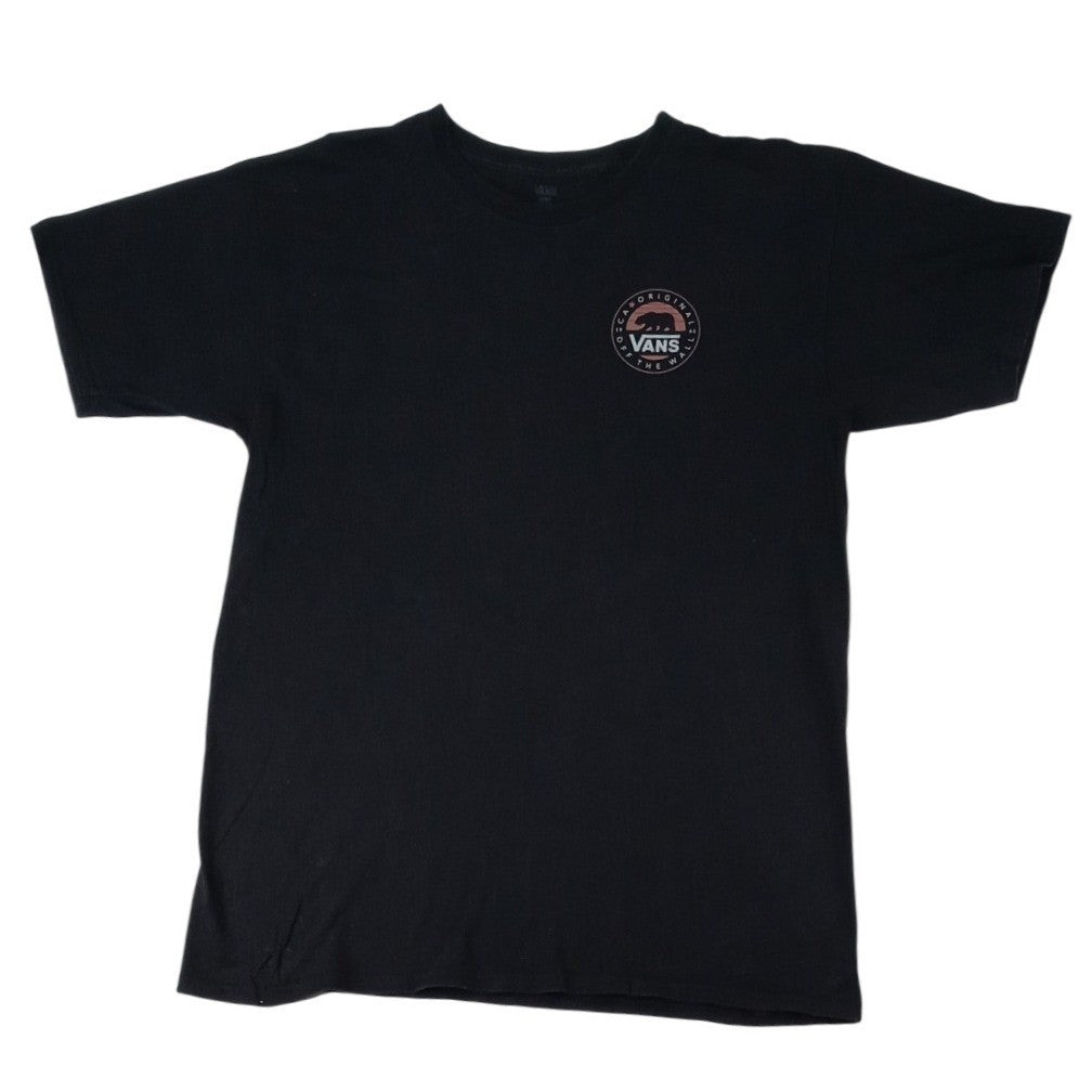 Vans Off The Wall California Originals Bear Graphic TShirt Mens Black Size Large