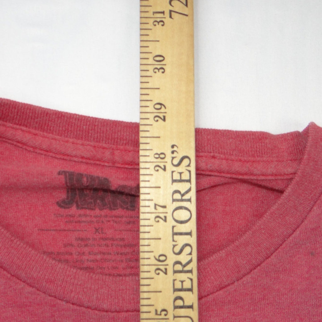 Tom and Jerry Graphic T-Shirt Mens XL Heather Red Short Sleeve Cartoon Tee