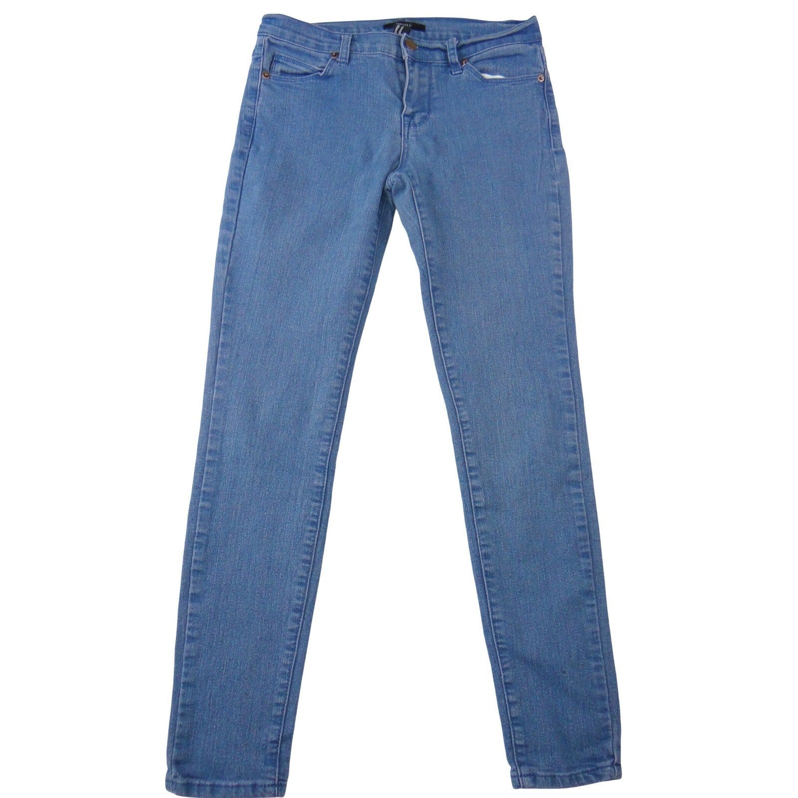 Forever 21 Womens Skinny Jeans Medium Wash Blue Mid Rise Denim Pants Size 26