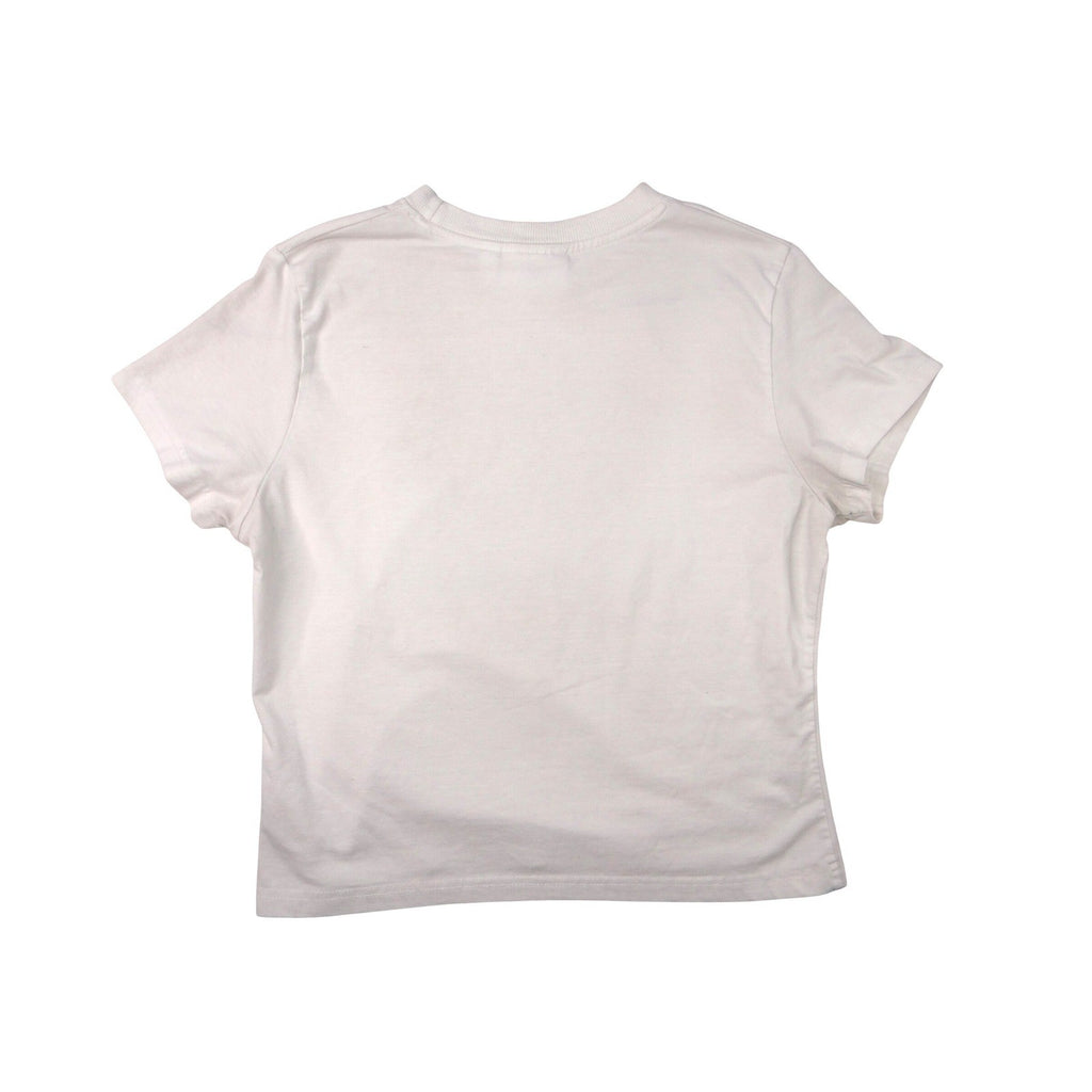Y2K Daisy Street Studio Graphic T Shirt White Black Band Drum Guitar Logo Tee