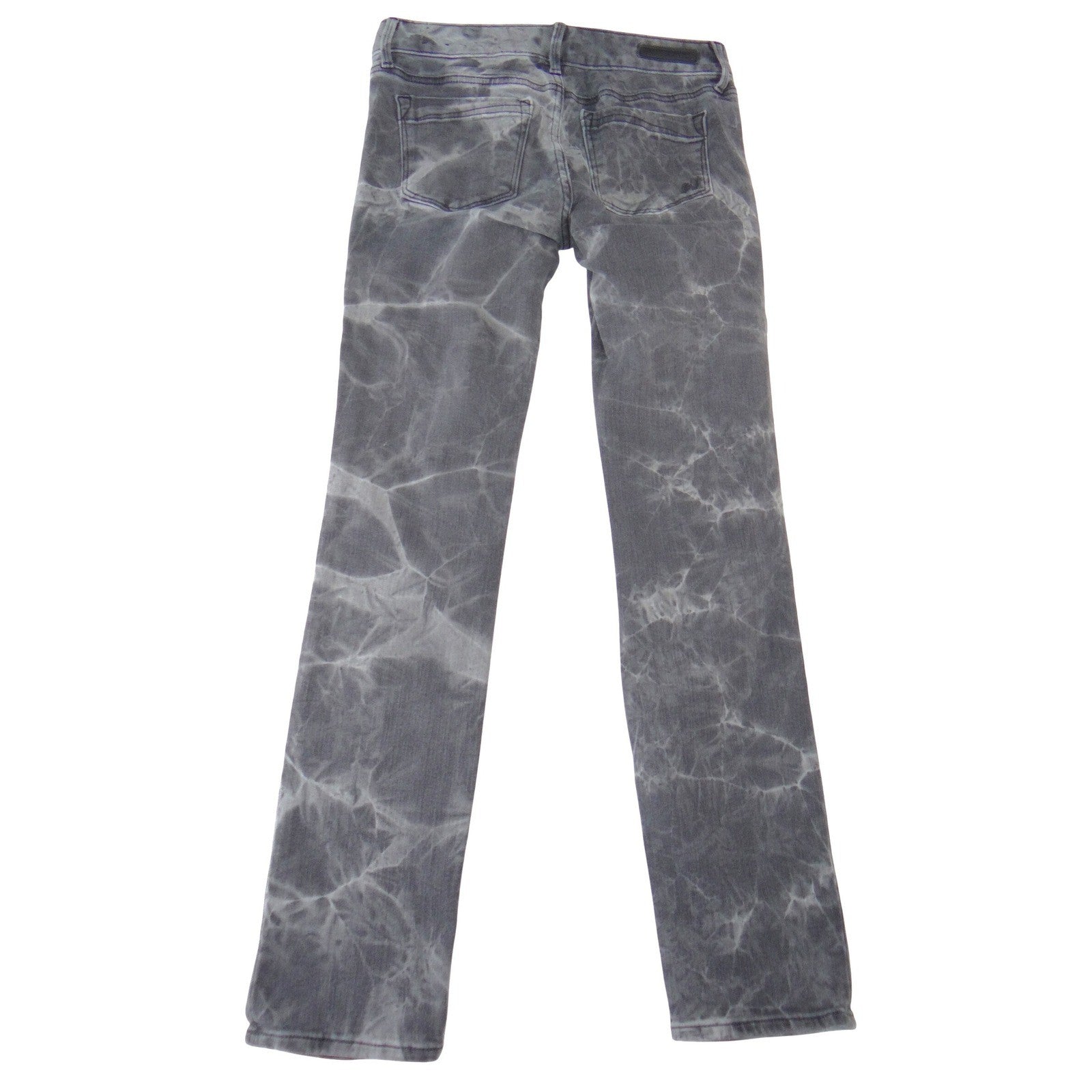 Express Jeans Mens Mia Mid Rise Skinny Gray Marble Wash Denim Size 6
