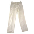 Liz Claiborne Audra Womens White Straight Leg Dress Pants Size 10 Twill Trousers
