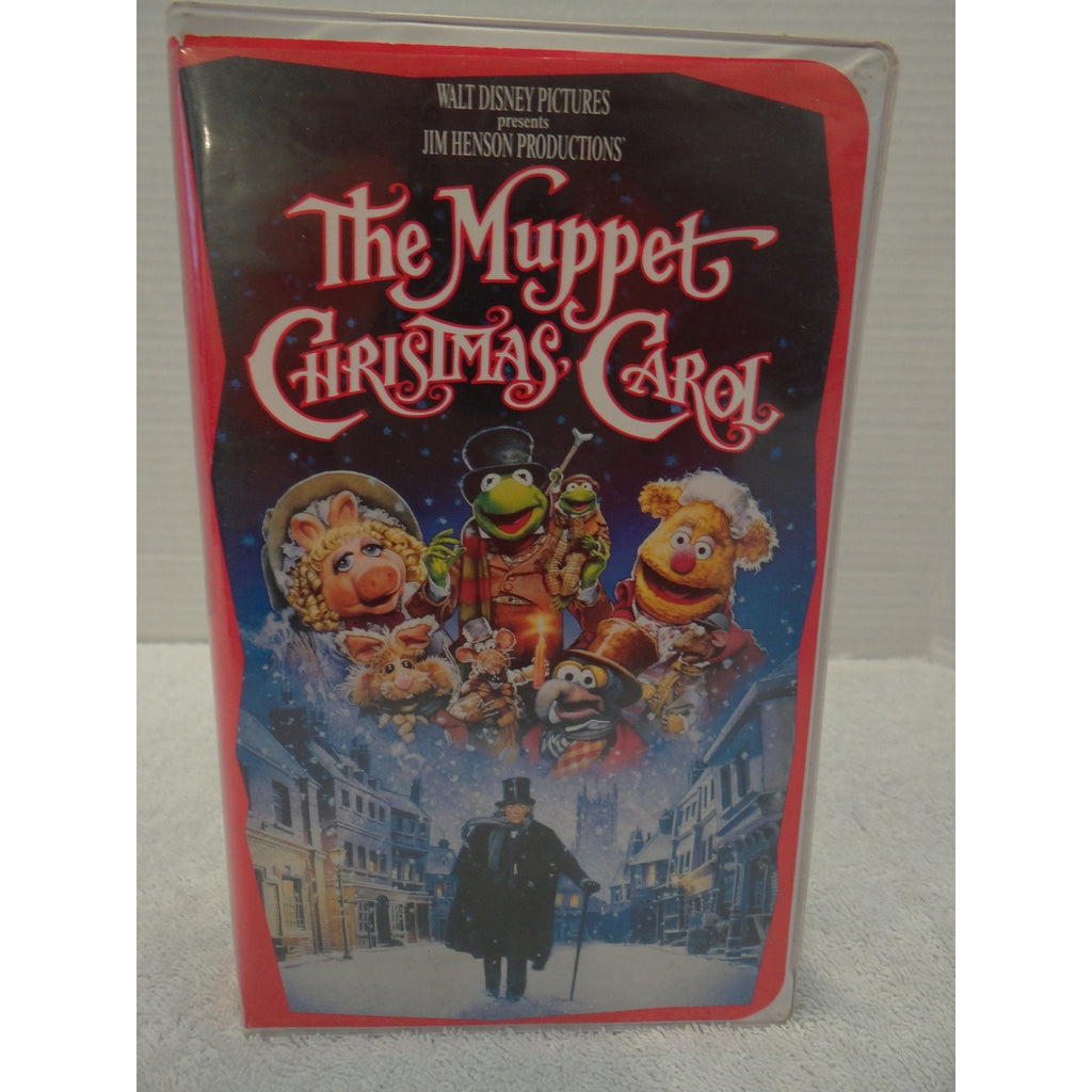 The Muppet Christmas Carol VHS 1993 Disney Jim Henson Michael Caine Clamshell G