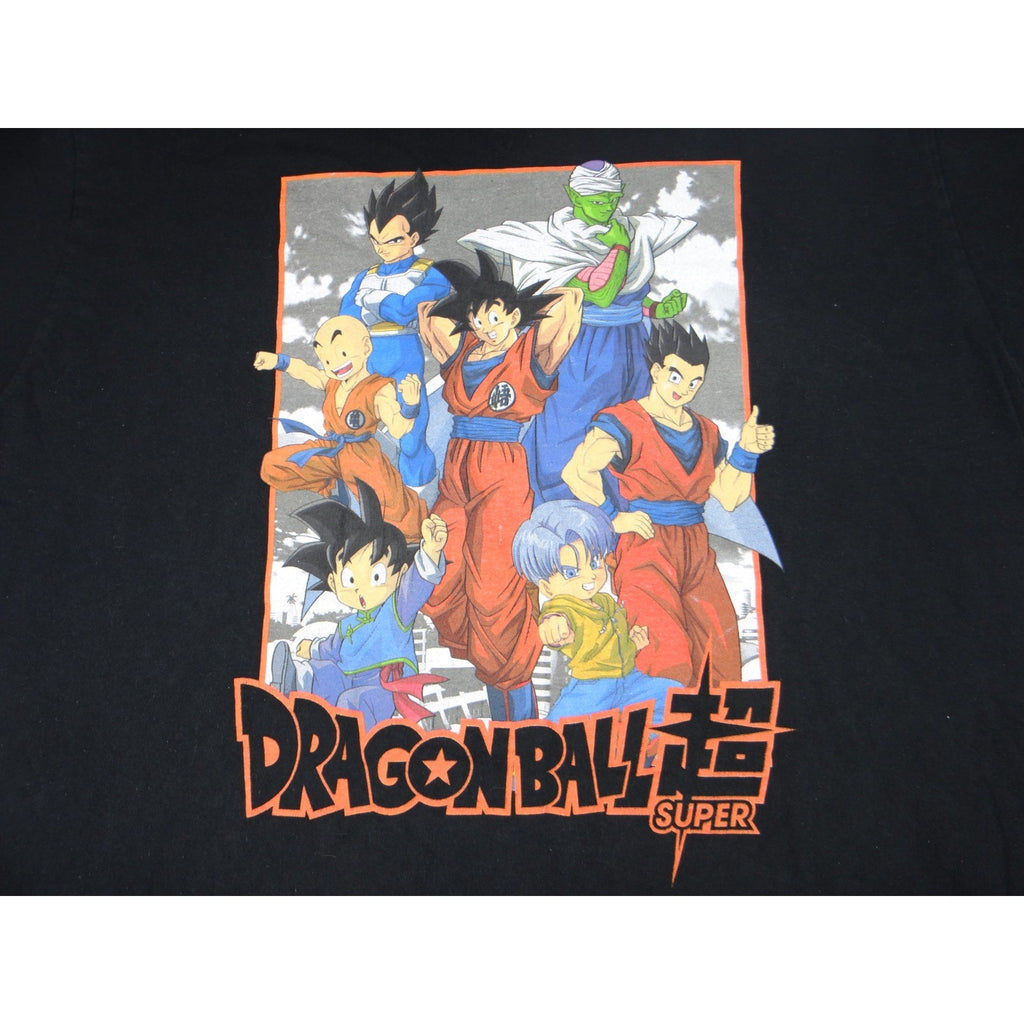 Dragon Ball Super Anime Graphic T Shirt Black XL Toei Animation Goku Vegeta