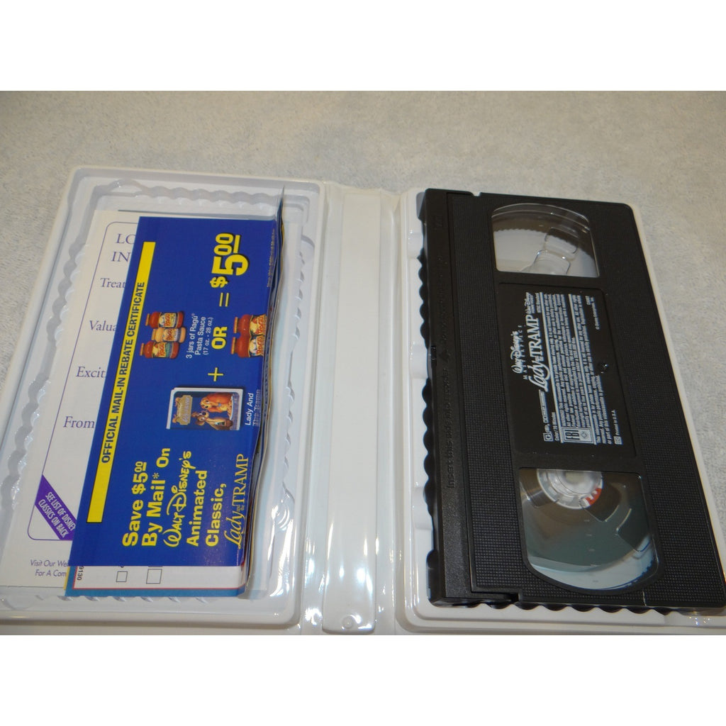 Lady and the Tramp VHS Walt Disney Masterpiece Collection Fully Restored