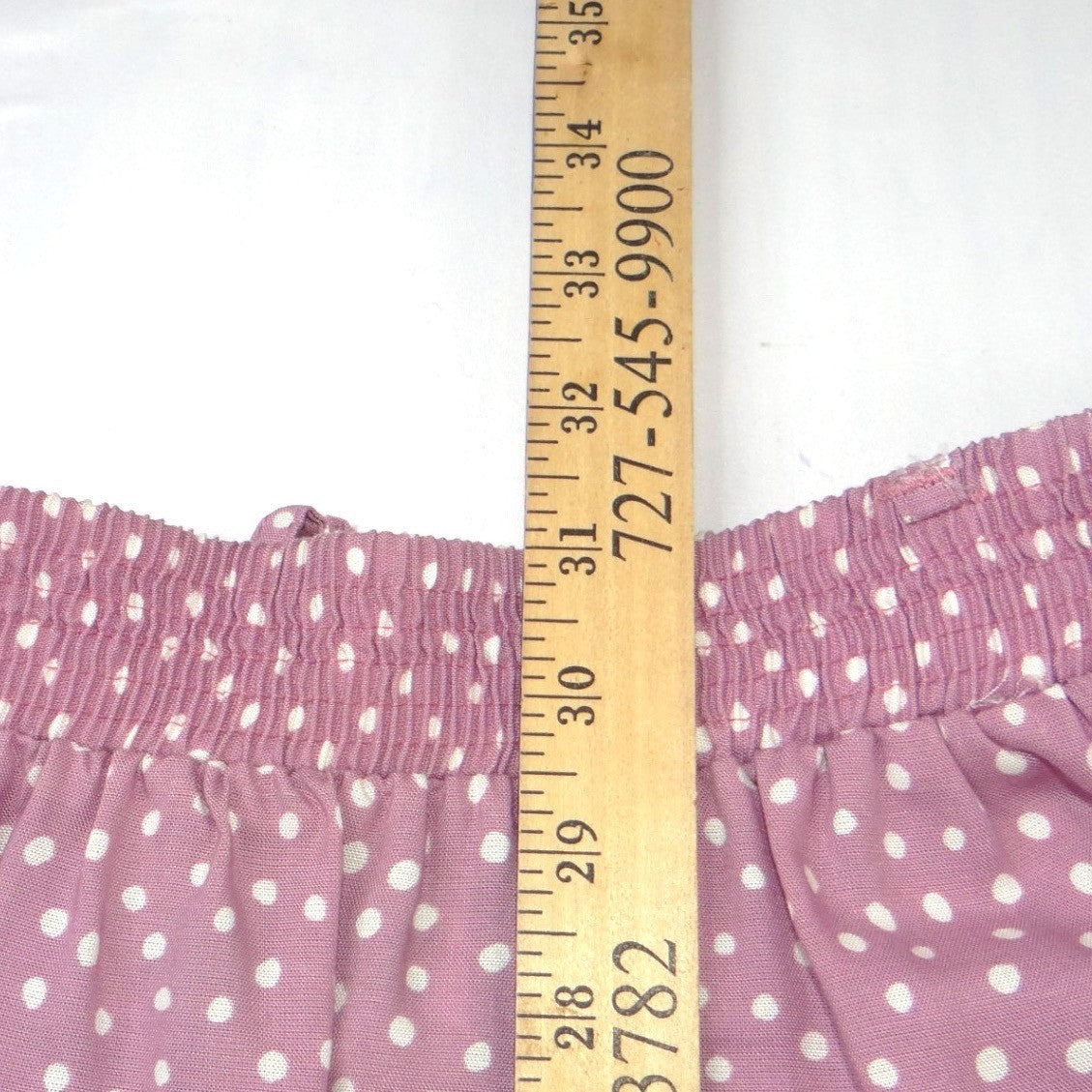 Vintage Connections Mauve Polka Dot Skirt Suit Set Blazer Skirt Belt Large 16/18