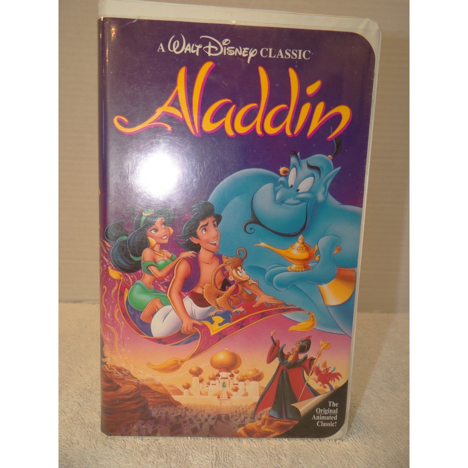 Walt Disney Aladdin VHS The Classics Black Diamond Original Animated Movie 1662