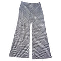 Chicos Black White Houndstooth Wide Leg Pants Pull On Size 00R US 2R