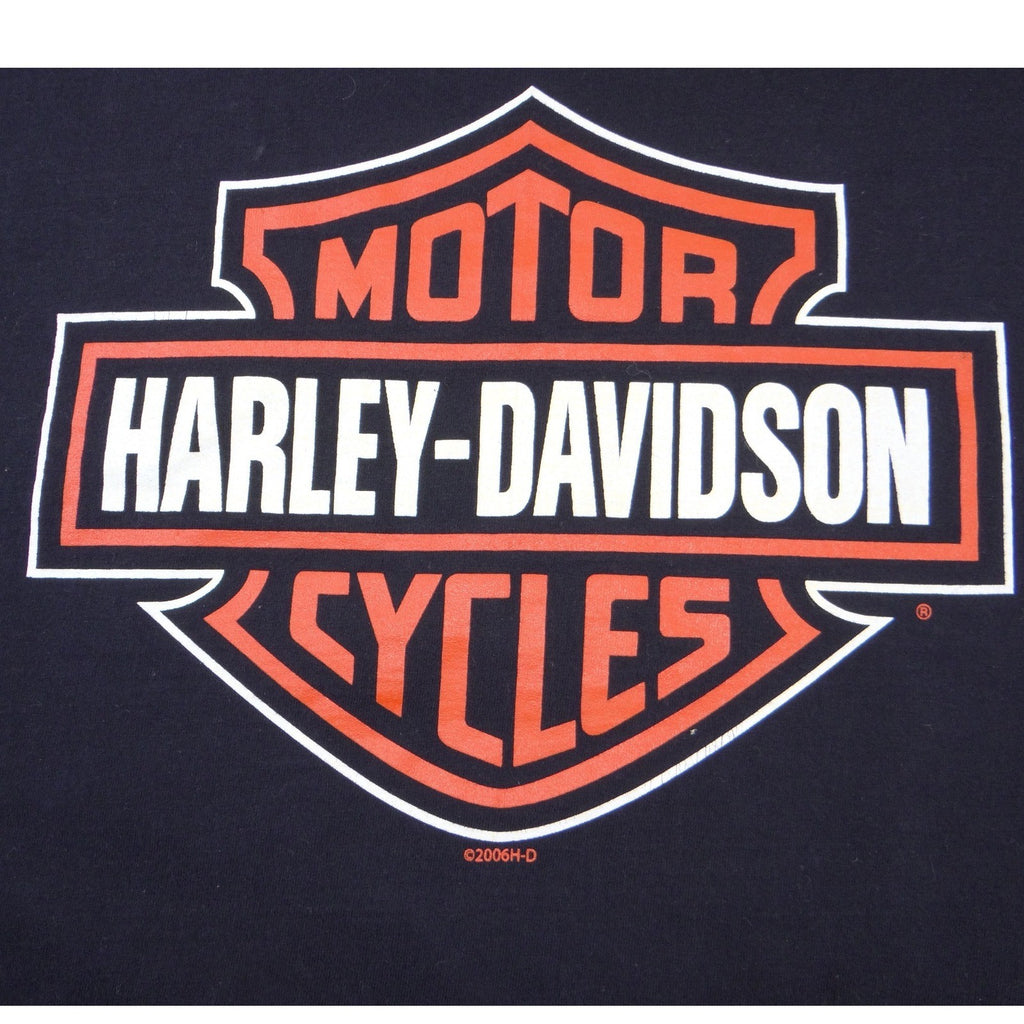 Harley-Davidson Big Logo Durango Colorado Steam Engine Graphic T-Shirt Black Lrg