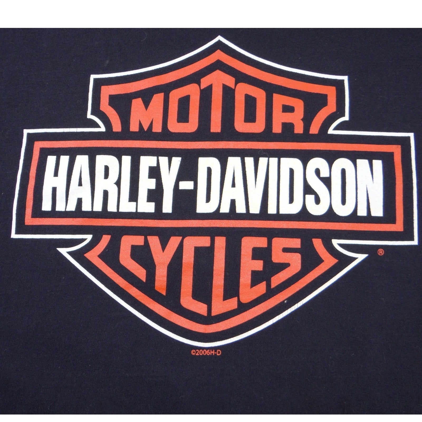 Harley-Davidson Big Logo Durango Colorado Steam Engine Graphic T-Shirt Black Lrg