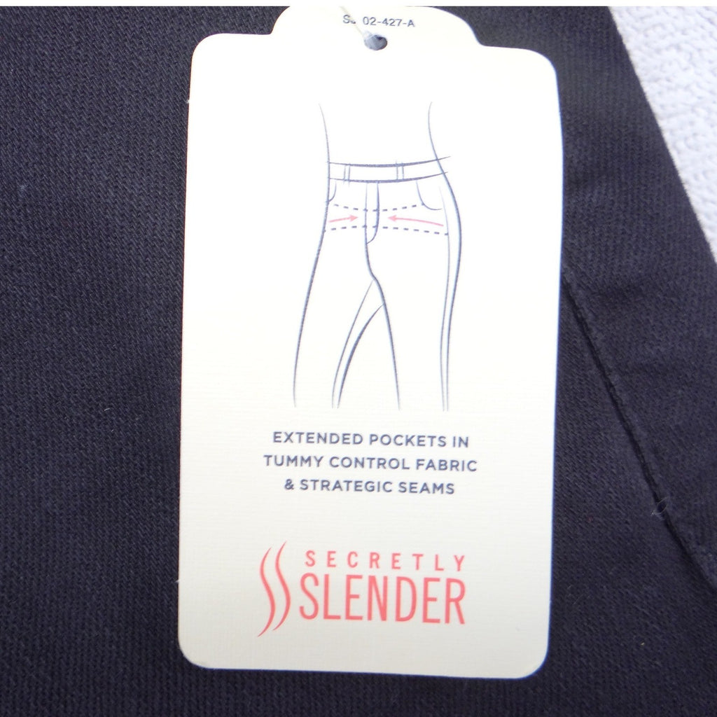 NWT-St Johns Bay Secretly Slender Straight Leg Black 16P Short Tummy Control