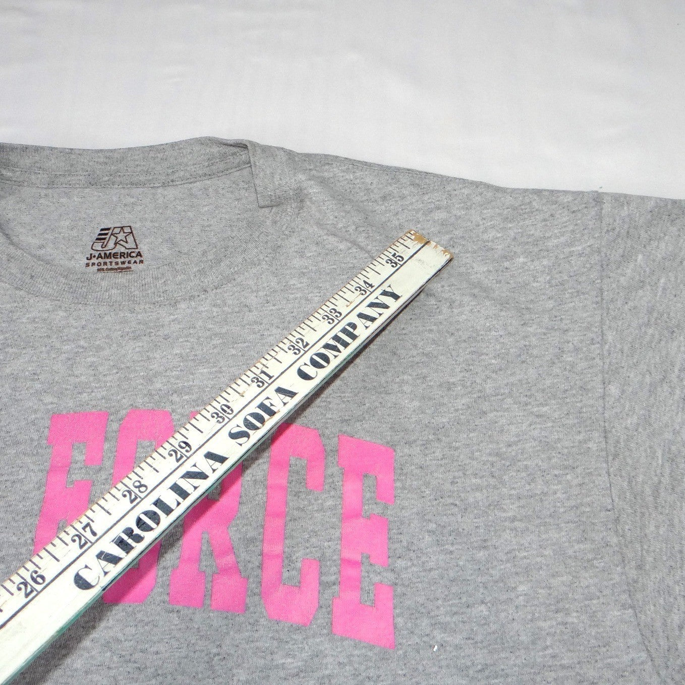 J America Sportswear Air Force Pink Graphic T Shirt XL Tee