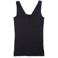 Womens Black V Neck Sleeveless Tank Top Basic Layering Seamless Fit M