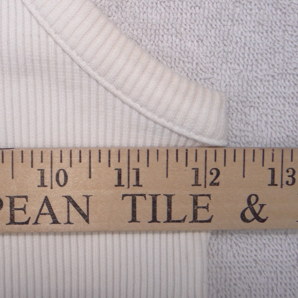 AGOLDE Ribbed Tank Top Ivory Off-White Racerback Scoop Neck Small