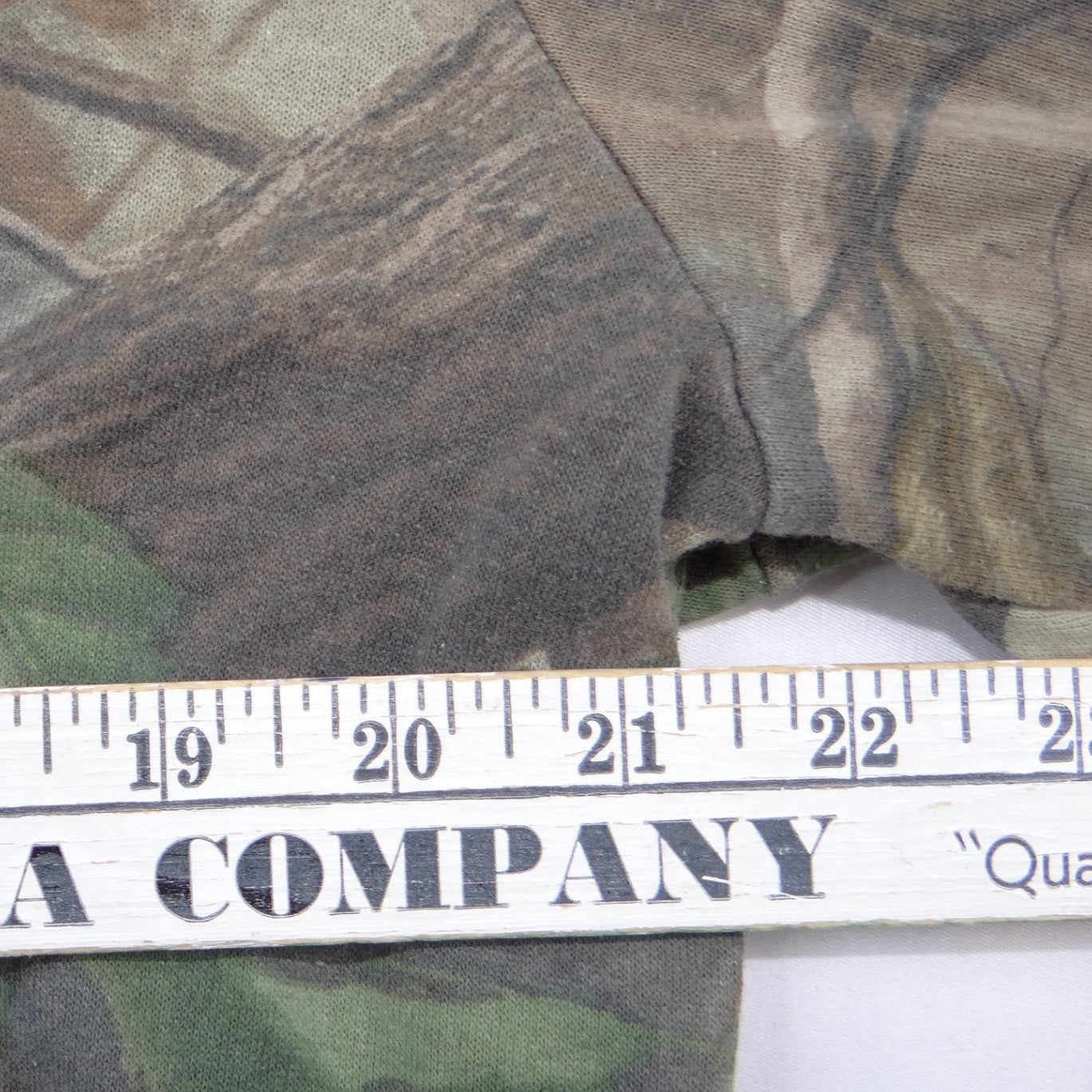 VTG Walls Realtree Hardwoods Camo Full Zip Hoodie Mens Brown Green Camouflage