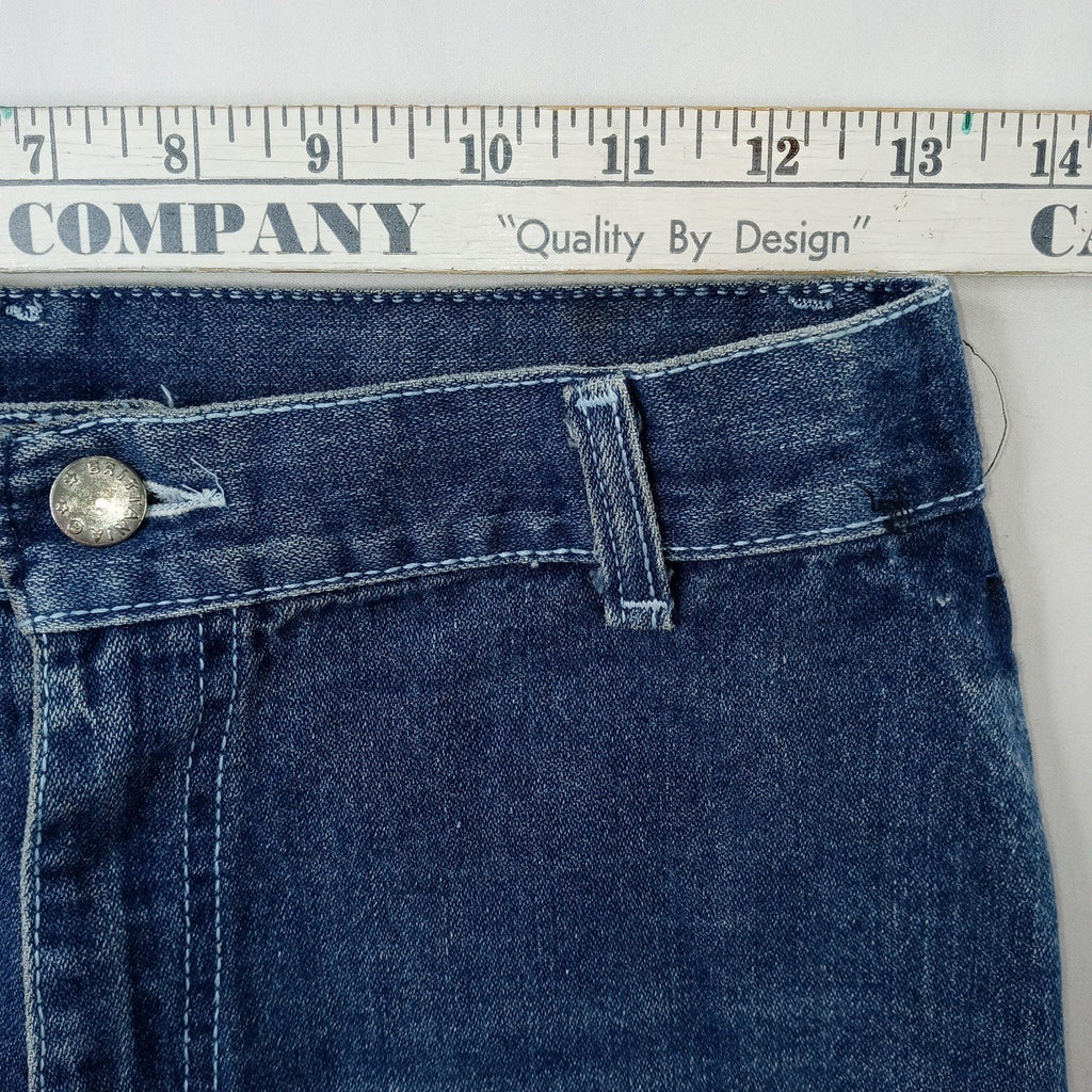 Vintage Denim Jeans High Waisted Bell Bottoms Women's Blue Wash