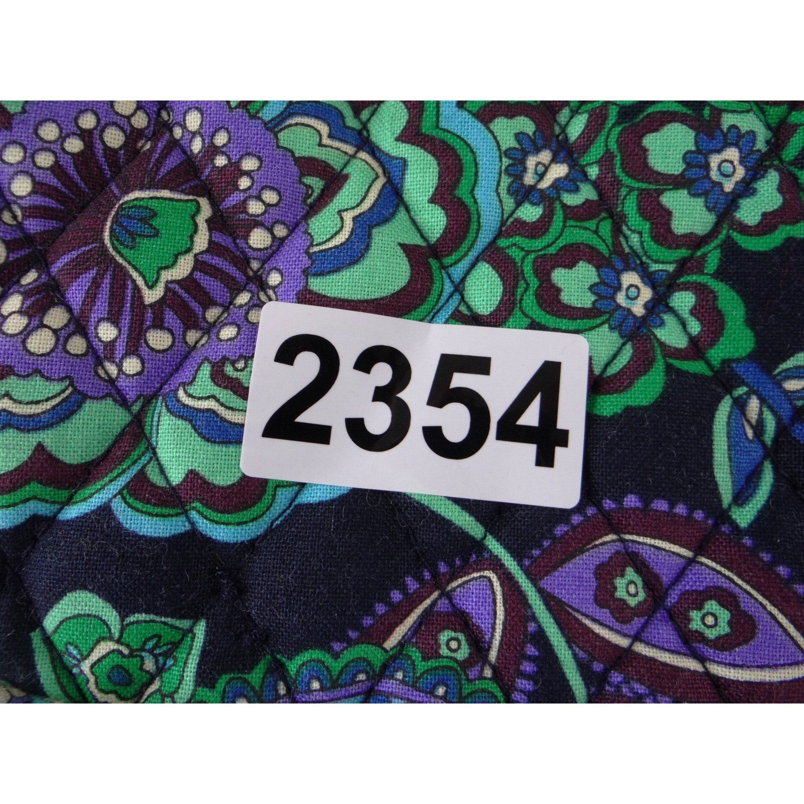 Vera Bradley Quilted Christmas Stocking Provencal Blue Green Purple Paisley