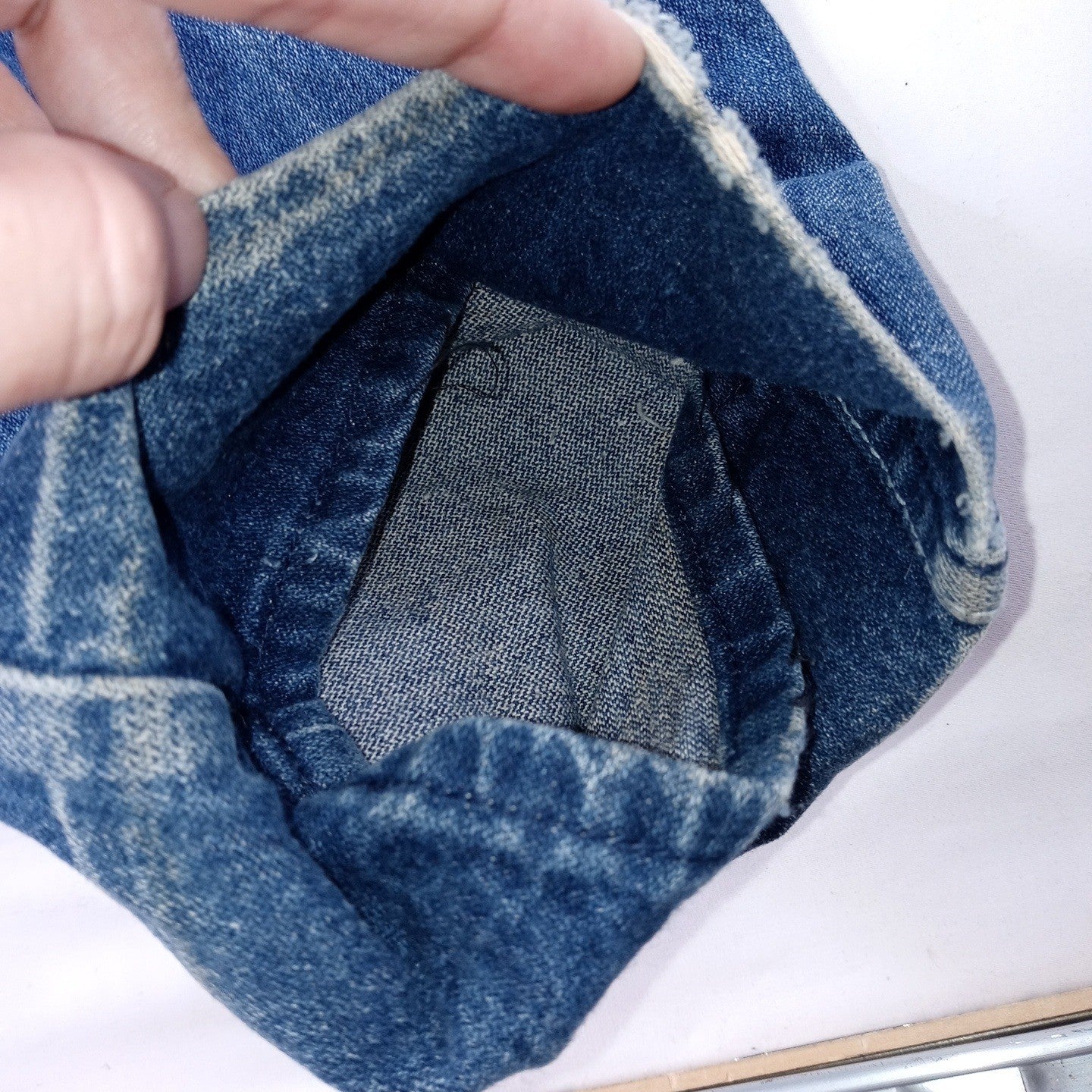 Vintage Denim Jeans High Waisted Bell Bottoms Women's Blue Wash