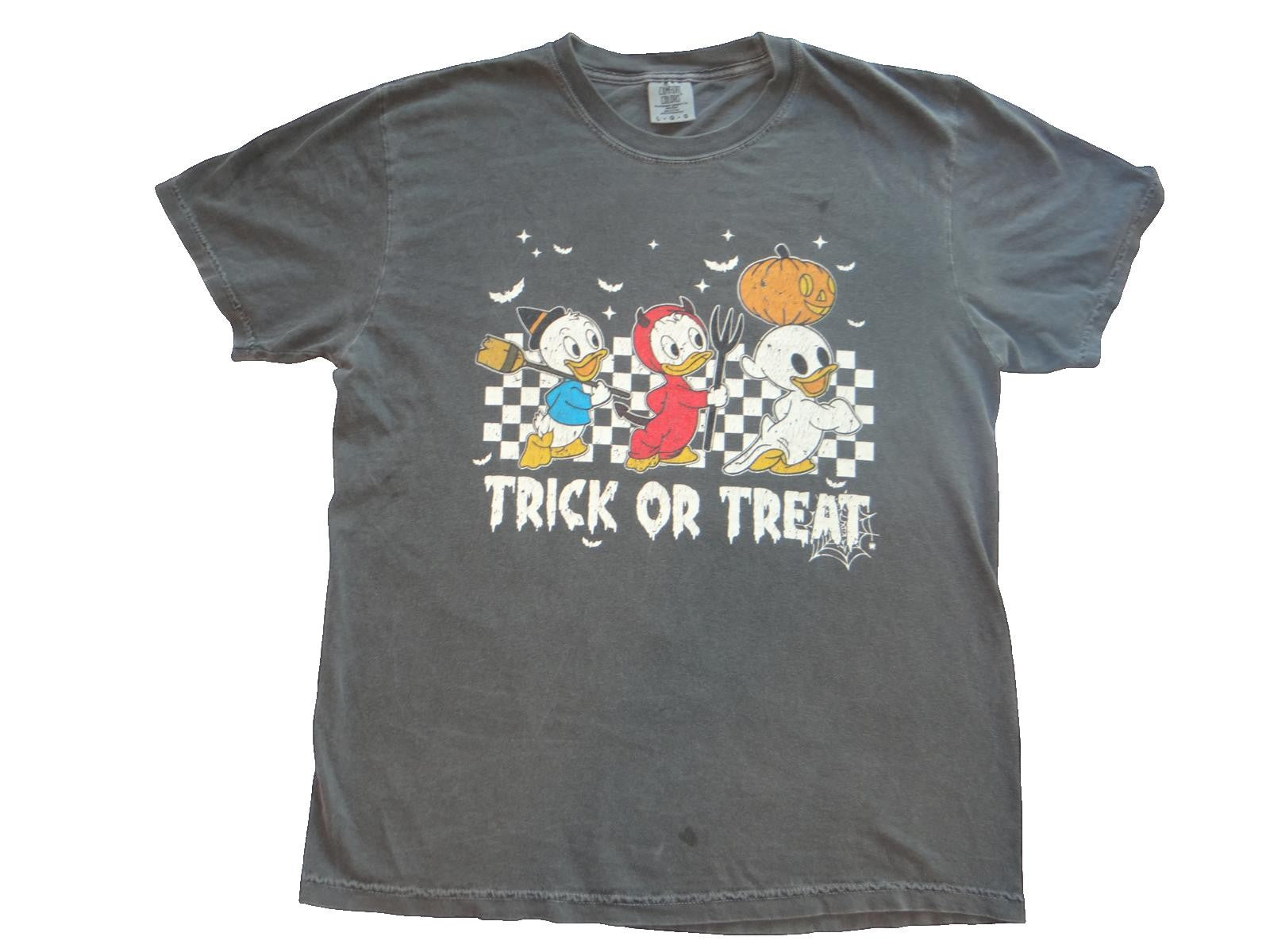 Huey, Dewey, and Louie in Halloween Disney Trick or Treat Graphic T-Shirt
