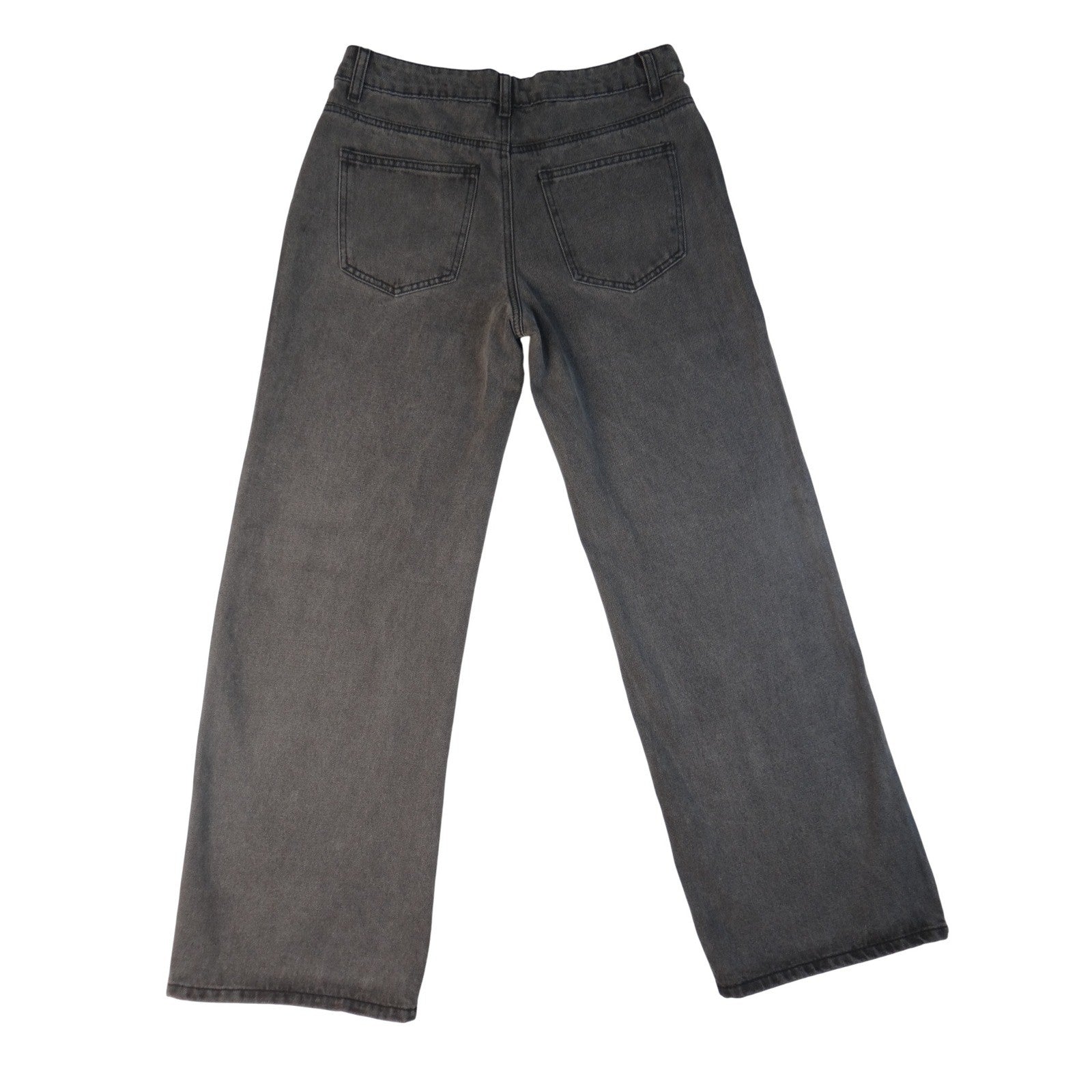 EDIKTED Wide Leg Jeans Charcoal Wash Women's Size M