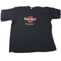 Hard Rock Cafe Budapest Black Embroidered T Shirt Mens XL