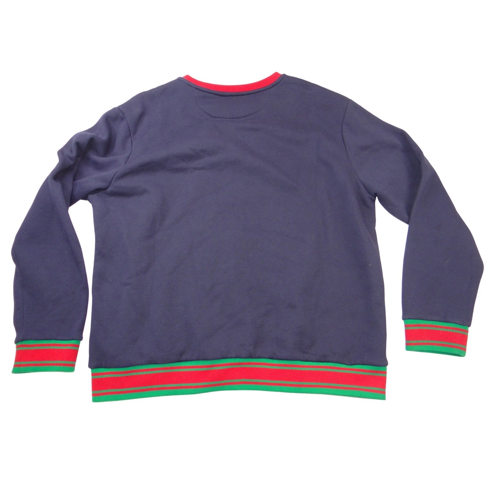 Hudson Outerwear Mens 3X Navy Blue Moth Skull Only The Strong Sweatshirt Striped