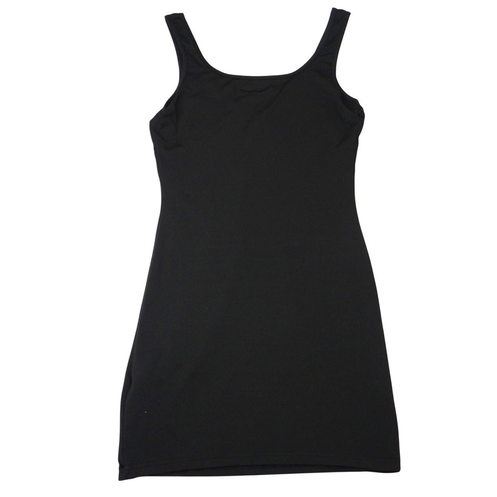 SHEIN Petite Black Tank Dress Mini Scoop Neck Sleeveless Bodycon Size S