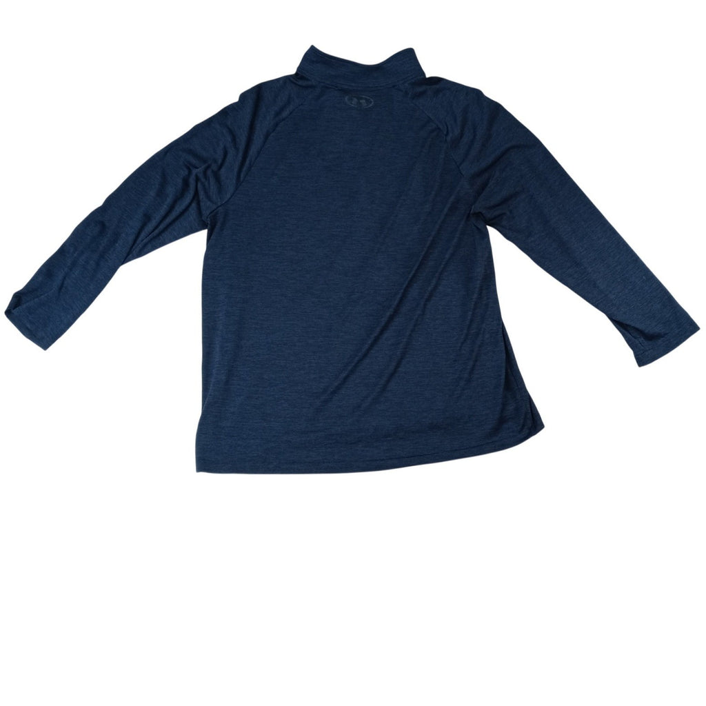 Under Armour Mens 1/2 Zip Pullover Long Sleeve Athletic Shirt Navy Blue Size XL
