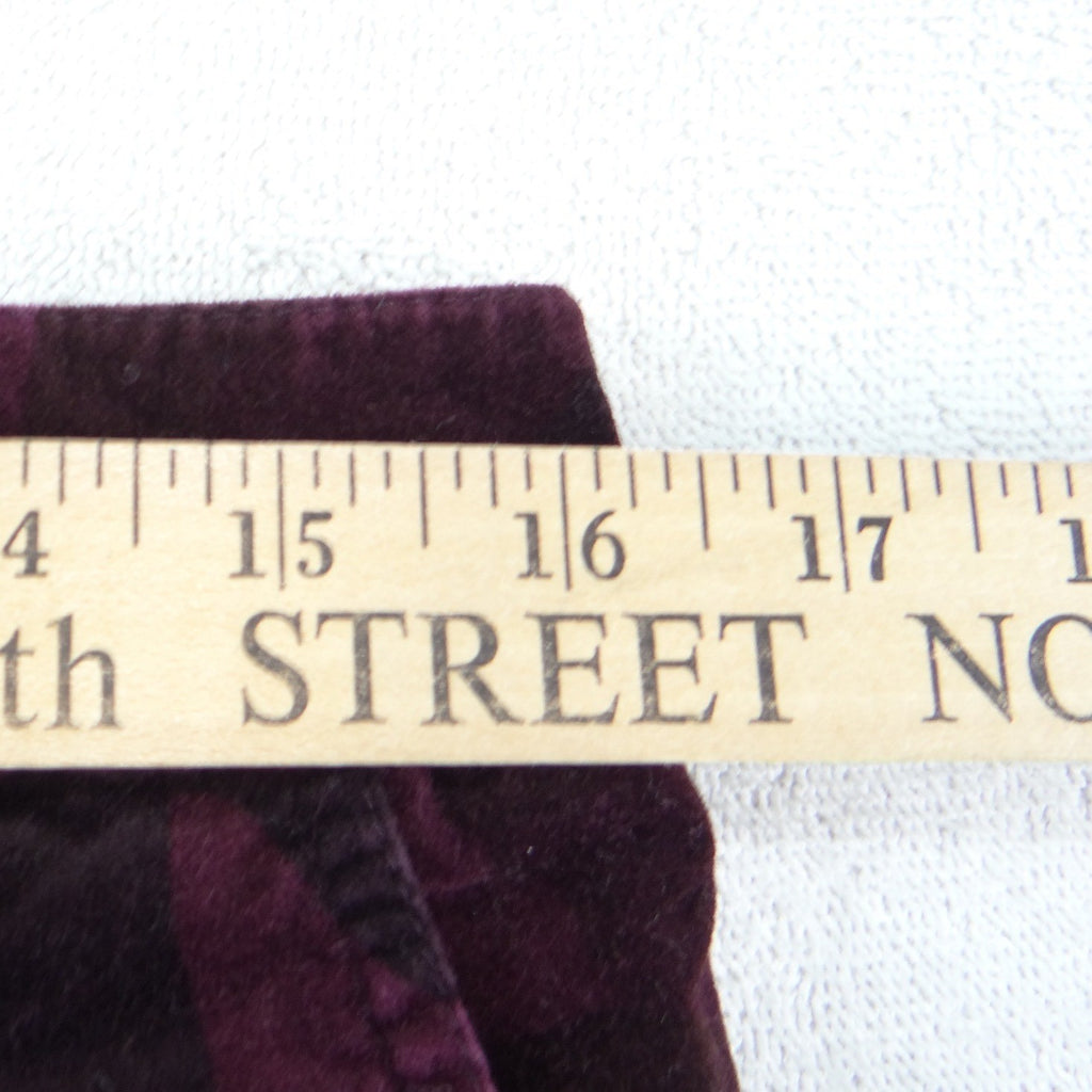 INC International Concepts Burgundy Camo Corduroy Cargo Pants Womens 8